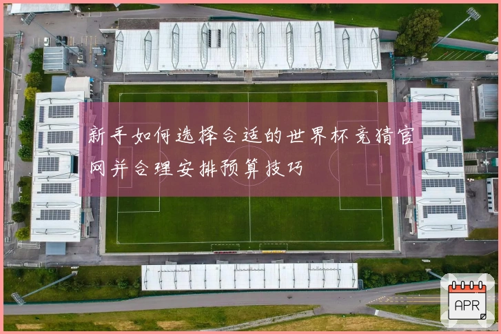 新手如何选择合适的世界杯竞猜官网并合理安排预算技巧